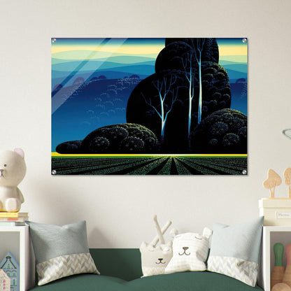 Even Tide - Eyvind Earle Acrylic Print - 70x100 cm / 28x40″ inches