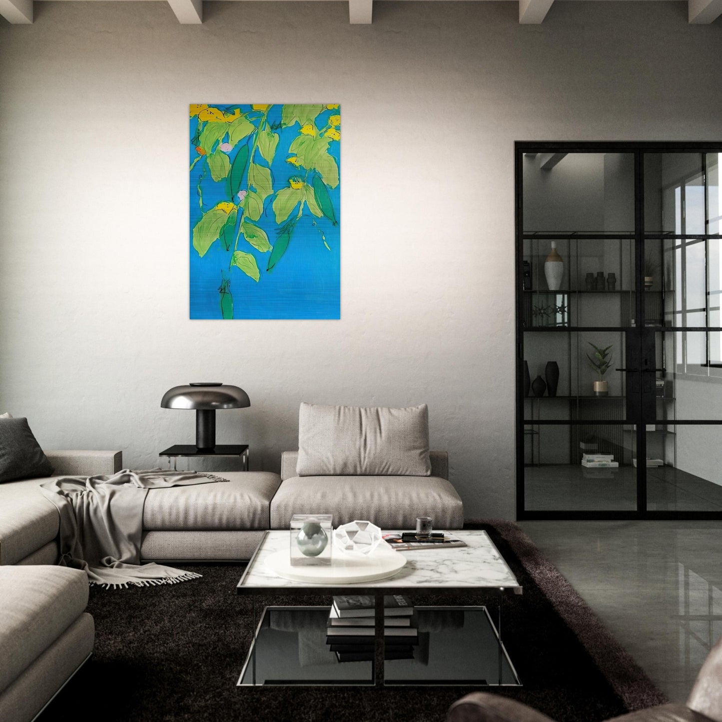 Summer Days - 2008 - Walasse Ting Brushed Aluminum Print - 70x100 cm / 28x40 inches | Walasse Ting Aluminum Print | Walasse Ting Prints