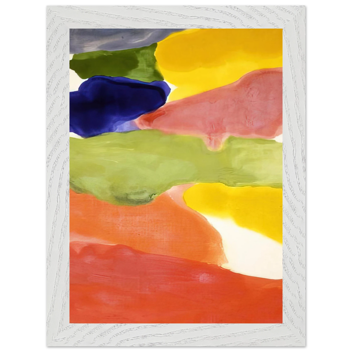 Helen Frankenthaler - Tutti-Fruitti - 1966 Wall art - 40x50 cm / 16x20 inches - Premium Wooden Framed Poster With Fine Art Paper-canvas - Black frame
