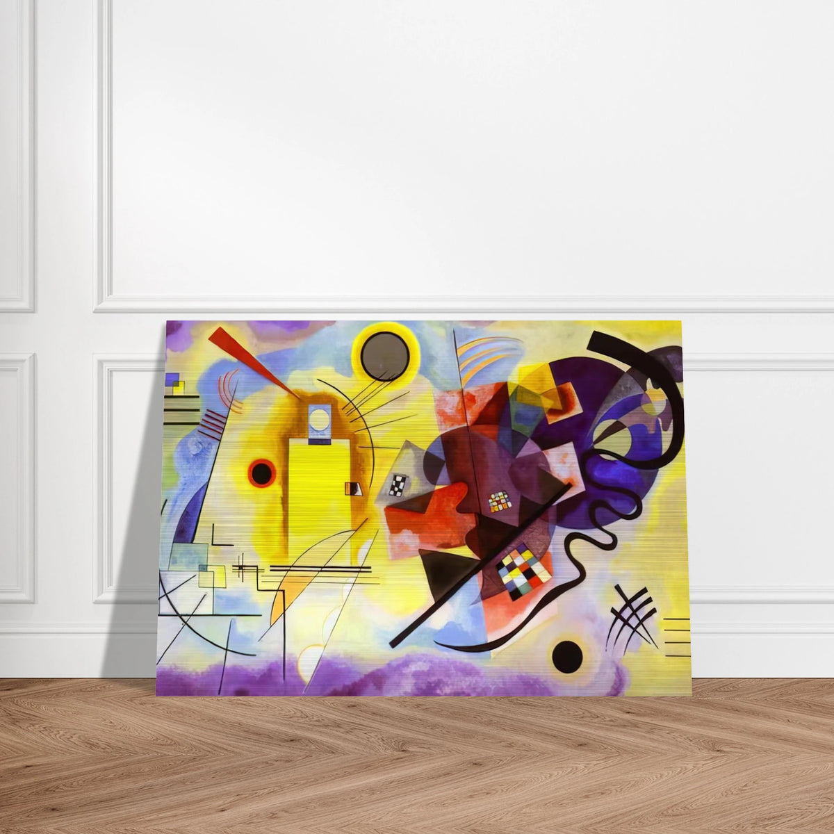 YELLOW RED BLUE 1925 - Wassily Kandinsky Brushed Aluminum Print - 70x100 cm / 28x40 inches | Wassily Kandinsky Aluminum Print | Wassily Kandinsky Prints