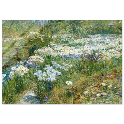 The Water Garden - Childe Hassam Acrylic Print - 70x100 cm / 28x40″ inches