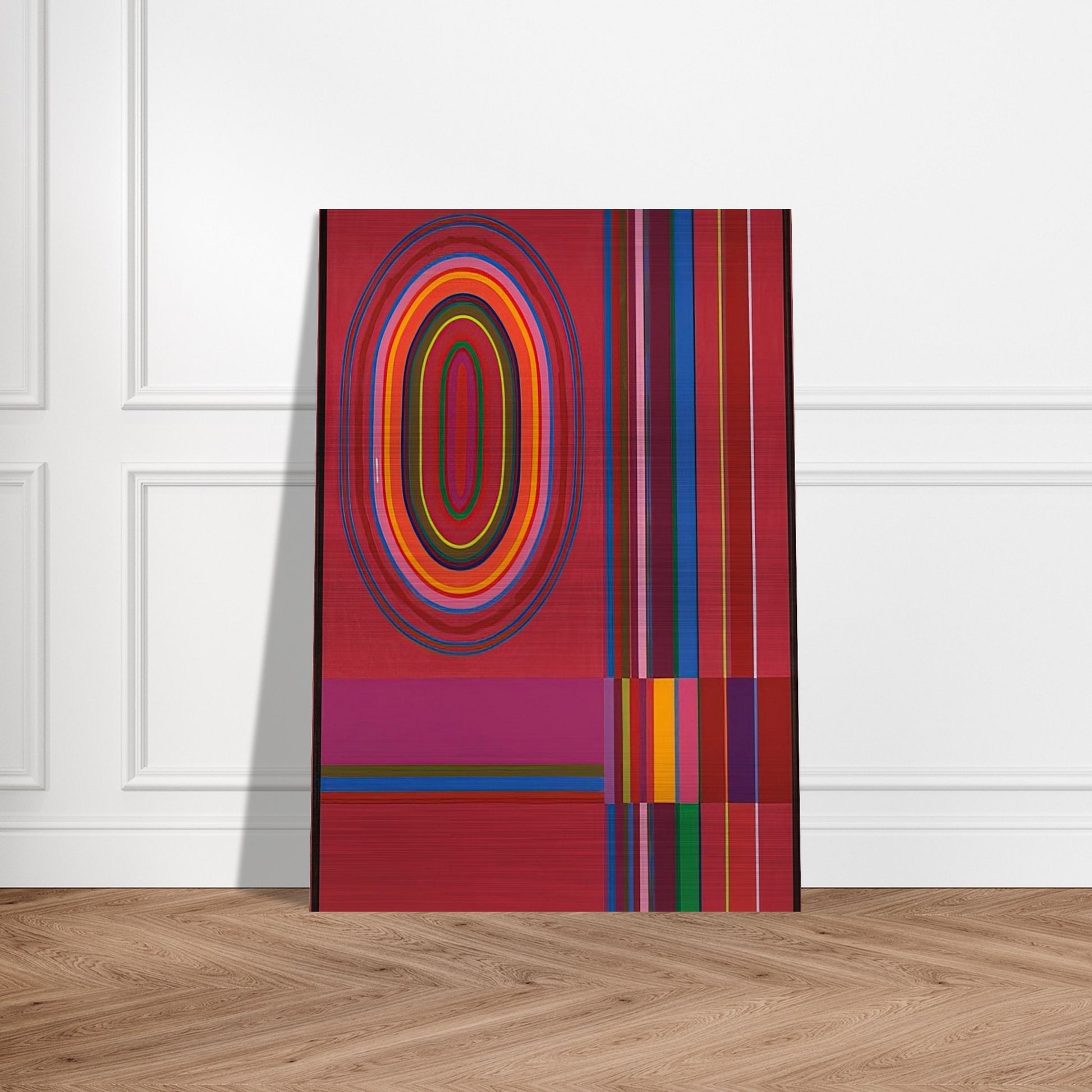 Red Rose - 1966 - John Ferren Brushed Aluminum Print - 70x100 cm / 28x40 inches | John Ferren Aluminum Print | John Ferren Prints