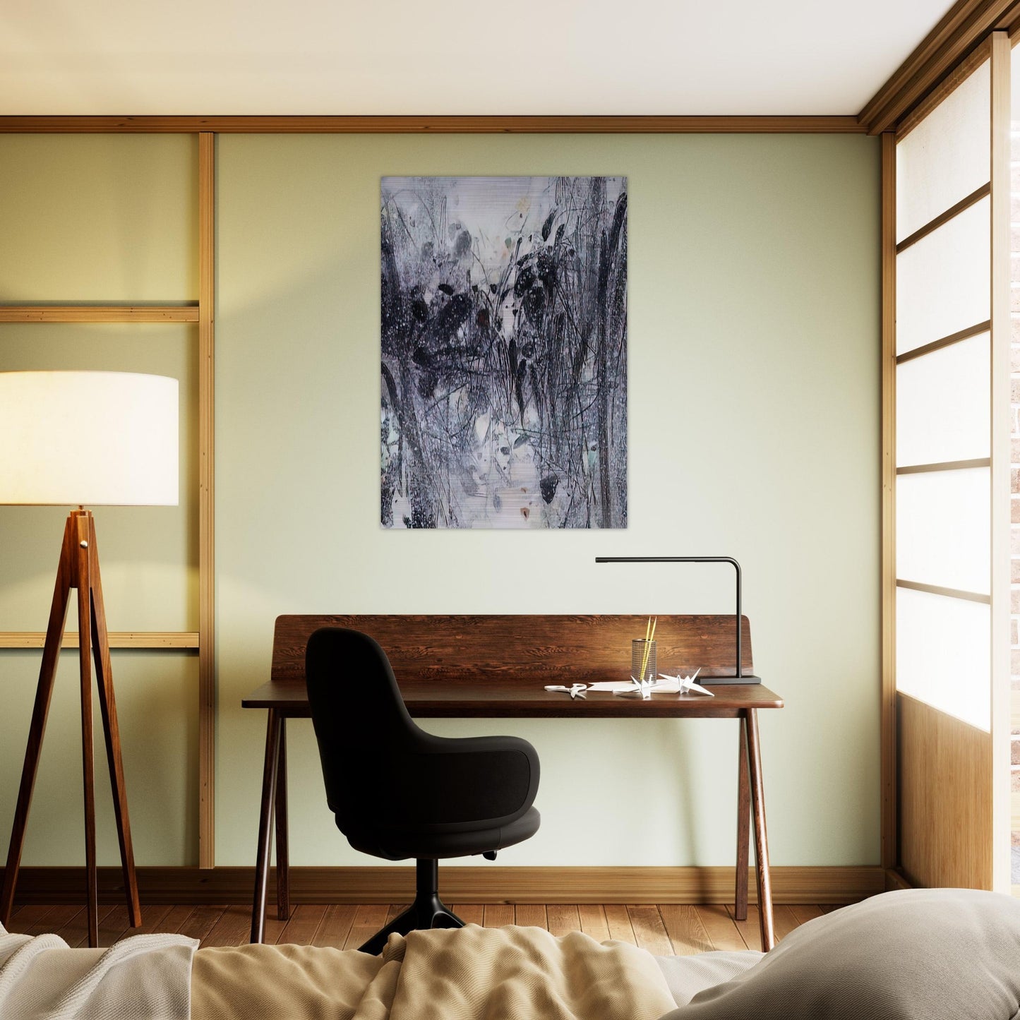 EVOCATION BLEUE 1989 - Chu teh Chun Brushed Aluminum Print - 70x100 cm / 28x40 inches | Chu teh Chun Aluminum Print | Chu teh Chun Prints