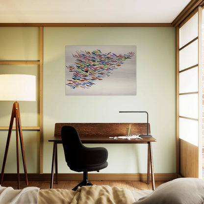 Variables with Color - Post-Painterly Abstraction - Robert Goodnough Brushed Aluminum Print - 70x100 cm / 28x40 inches | Robert Goodnough Aluminum Print | Robert Goodnough Prints