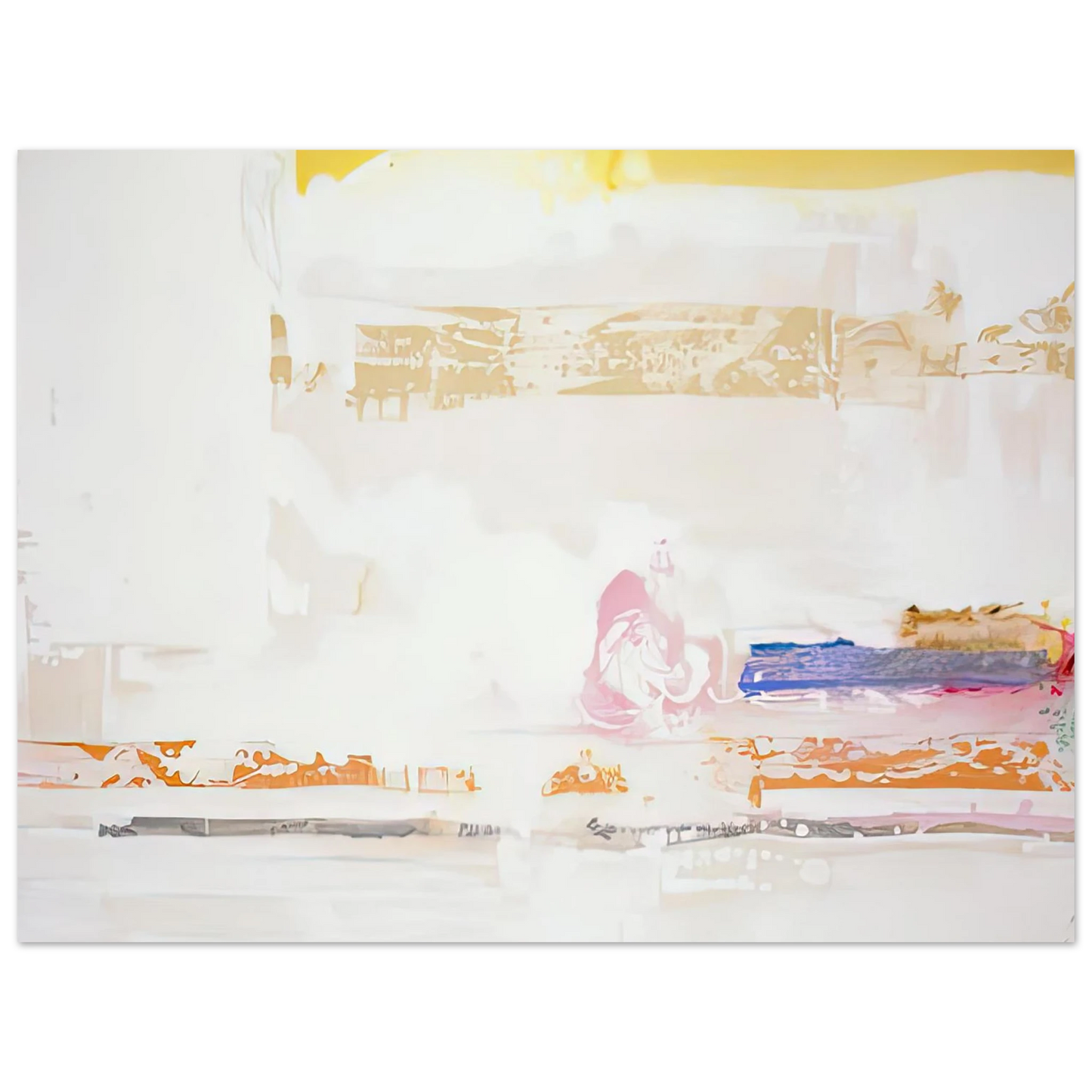 Helen Frankenthaler - Snow Basin, 1990- Wall Art - 30x40 cm / 12x16 inches - Fine Art Poster-canvas - -
