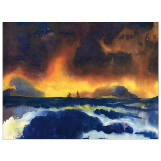 Emil Nolde - Stormy sea  75x100 cm / 30x40inches Fine Art Poster