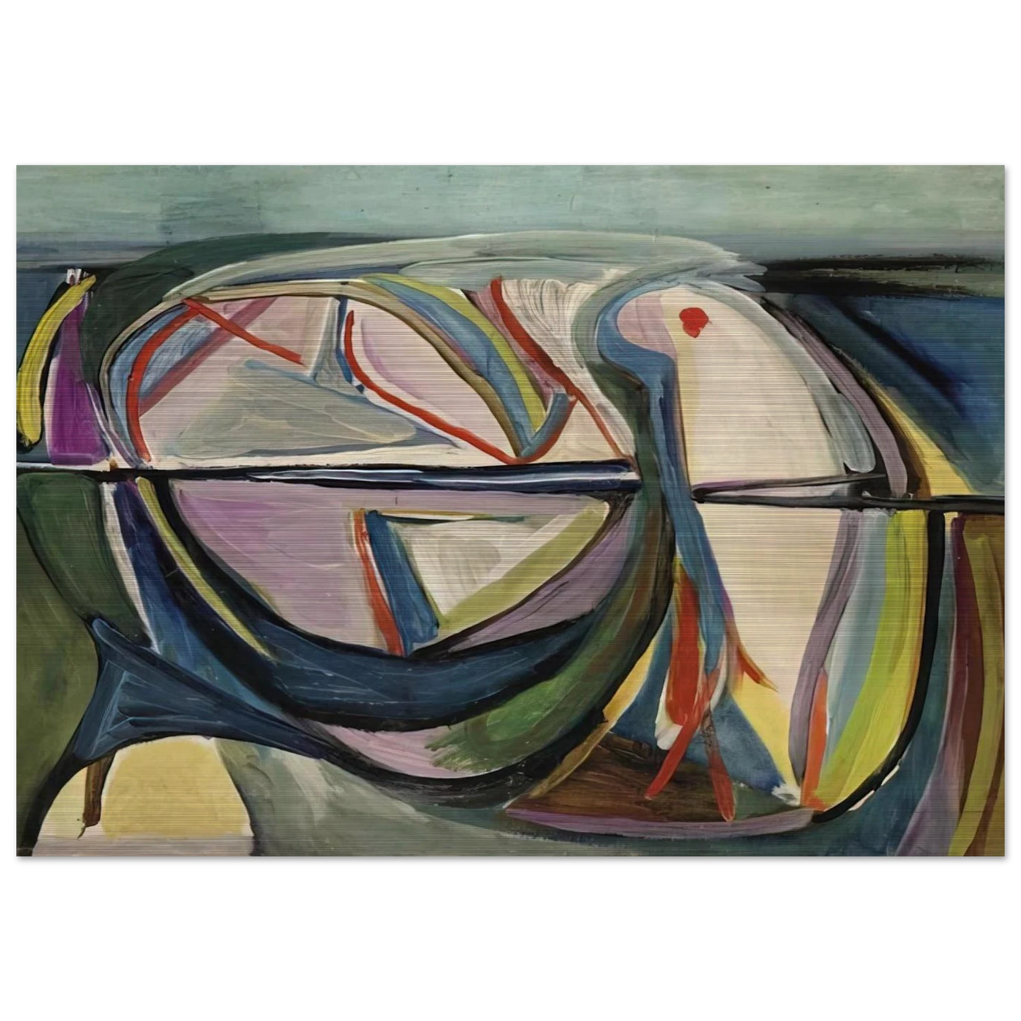 Untitled - 1948 - Bram van Velde Brushed Aluminum Print - 70x100 cm / 28x40 inches | Bram van Velde Aluminum Print | Bram van Velde Prints