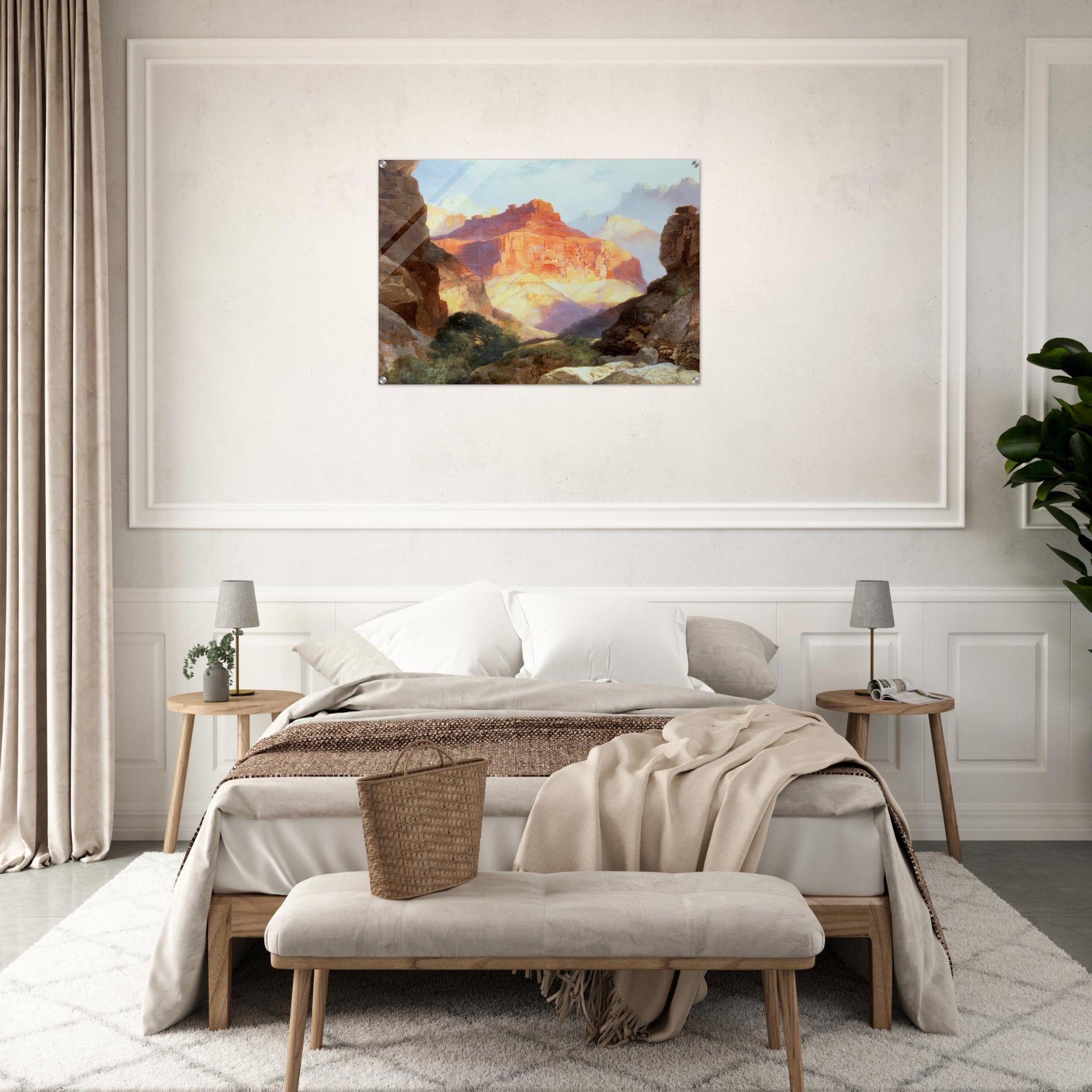 Under the Red Wall - Thomas Moran Acrylic Print - 70x100 cm / 28x40″ inches