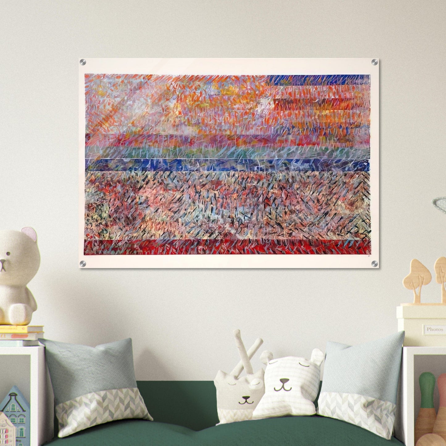 St. Albans - Sam Gilliam Acrylic Print - 70x100 cm / 28x40″ inches | Sam Gilliam Wall Art | Sam Gilliam Prints