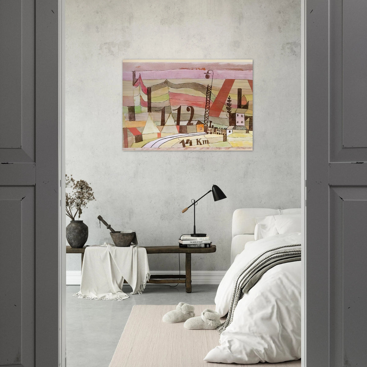 STATION L 112 1923 - Paul Klee Brushed Aluminum Print - 70x100 cm / 28x40 inches | Paul Klee Aluminum Print | Paul Klee Prints