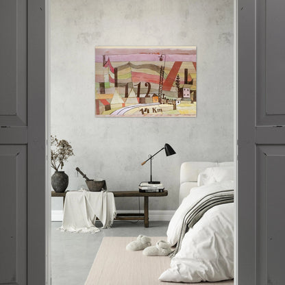 STATION L 112 1923 - Paul Klee Brushed Aluminum Print - 70x100 cm / 28x40 inches | Paul Klee Aluminum Print | Paul Klee Prints
