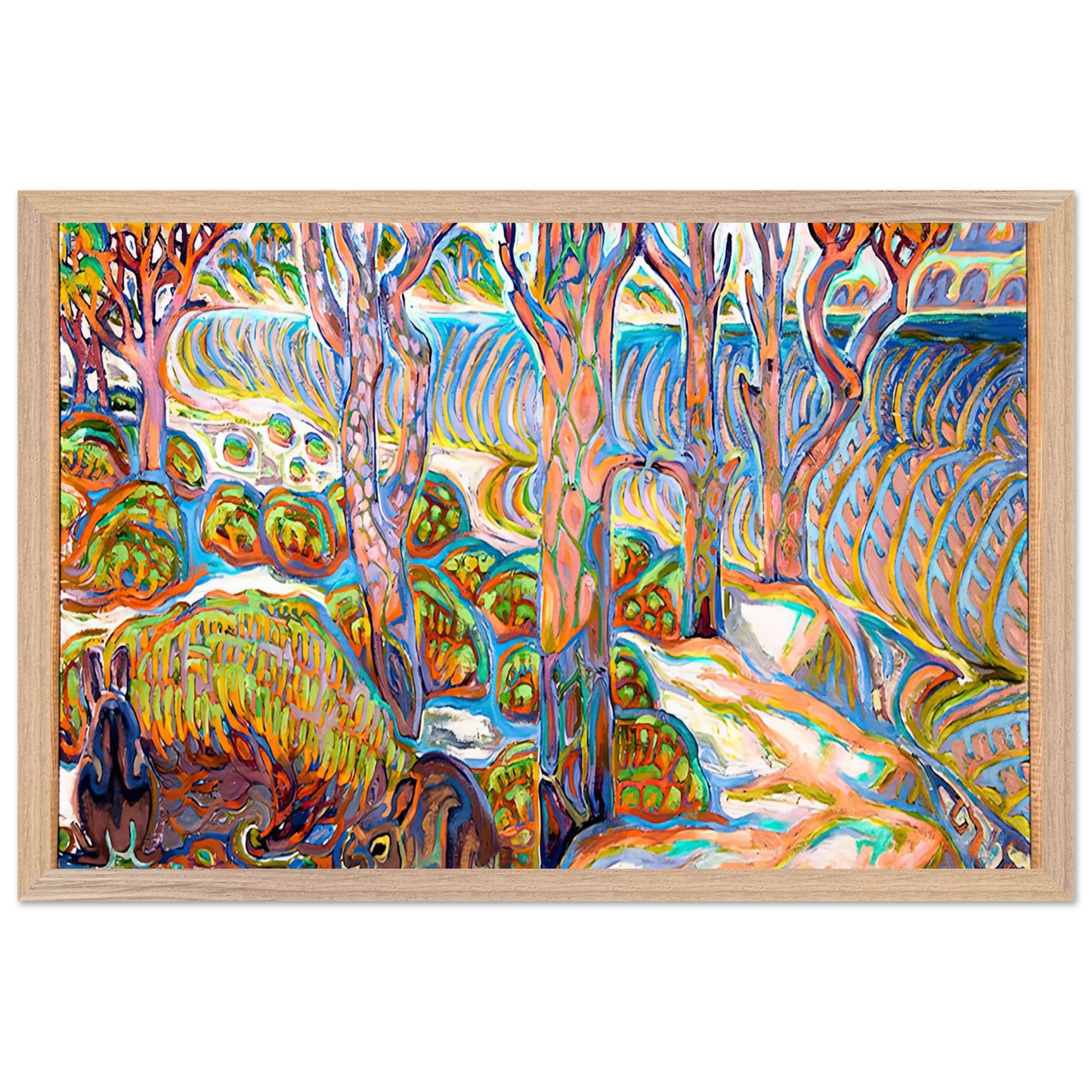 Walter Inglis Anderson - Walter Anderson Wall art - A2 (42 x 59.4  cm) - Premium Wooden Framed Poster With Fine Art Paper-canvas - White frame