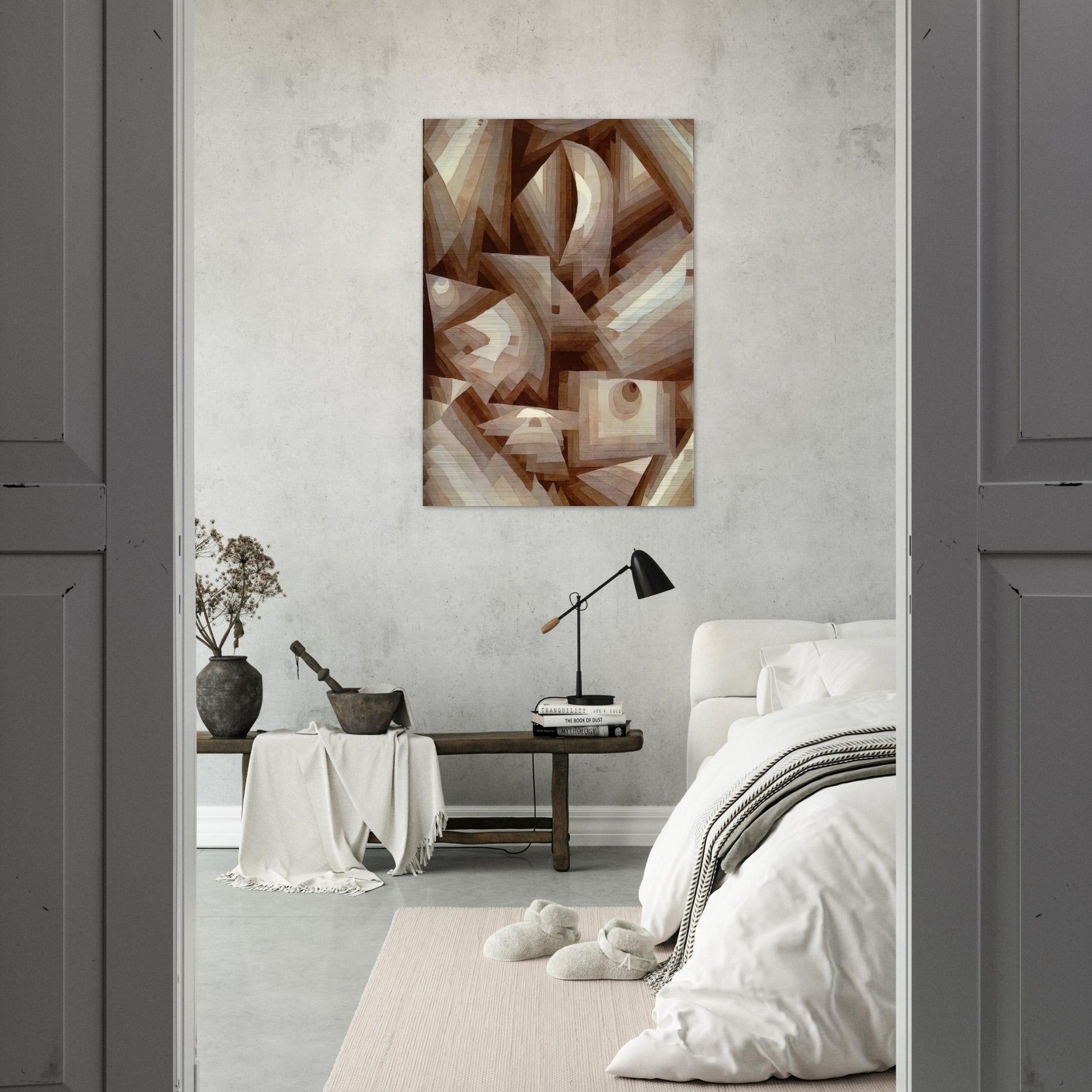 CRYSTAL 1921 - Paul Klee Brushed Aluminum Print - 70x100 cm / 28x40 inches | Paul Klee Aluminum Print | Paul Klee Prints