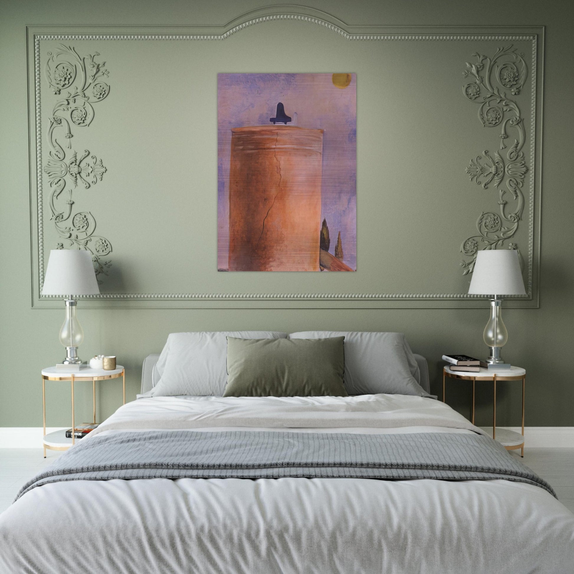TOWER - Salvador Dali Brushed Aluminum Print - 70x100 cm / 28x40 inches | Salvador Dali Aluminum Print | Salvador Dali Prints