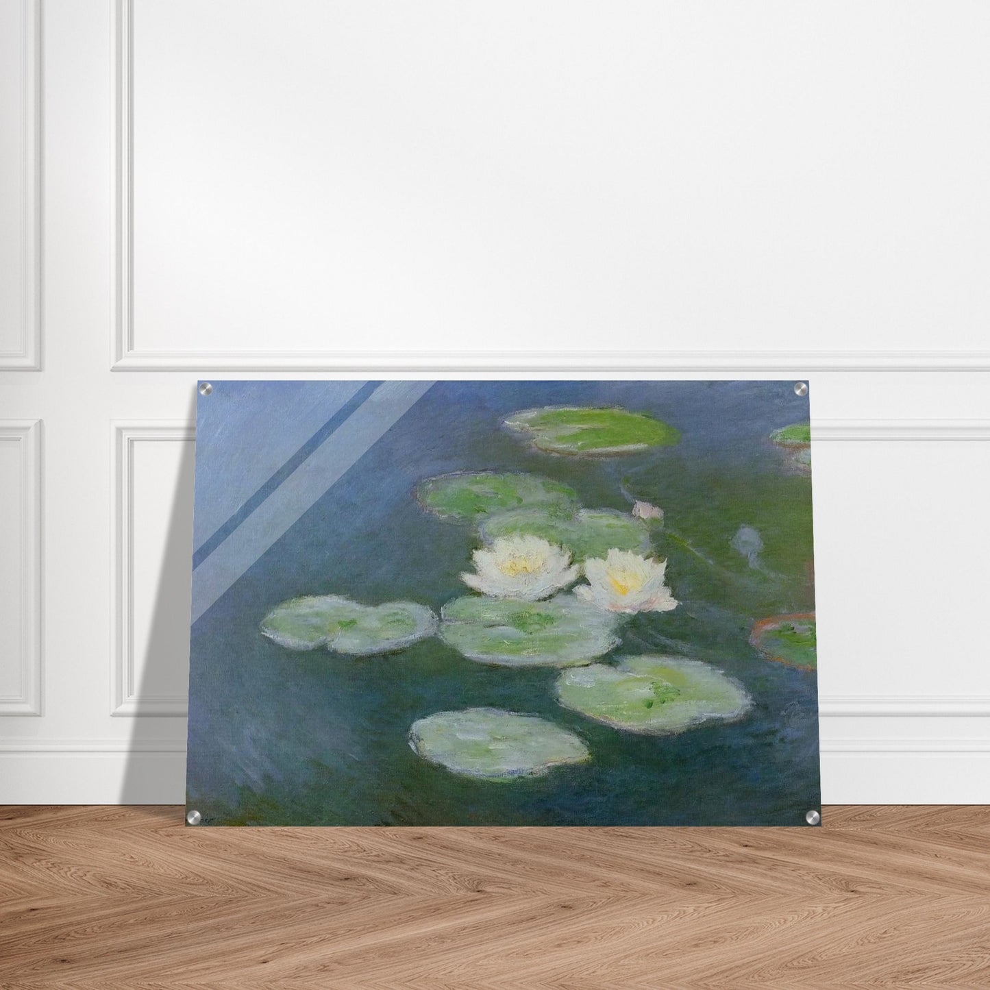 Water Lilies, Evening Effect - claude monet Acrylic Print - 70x100 cm / 28x40″ inches