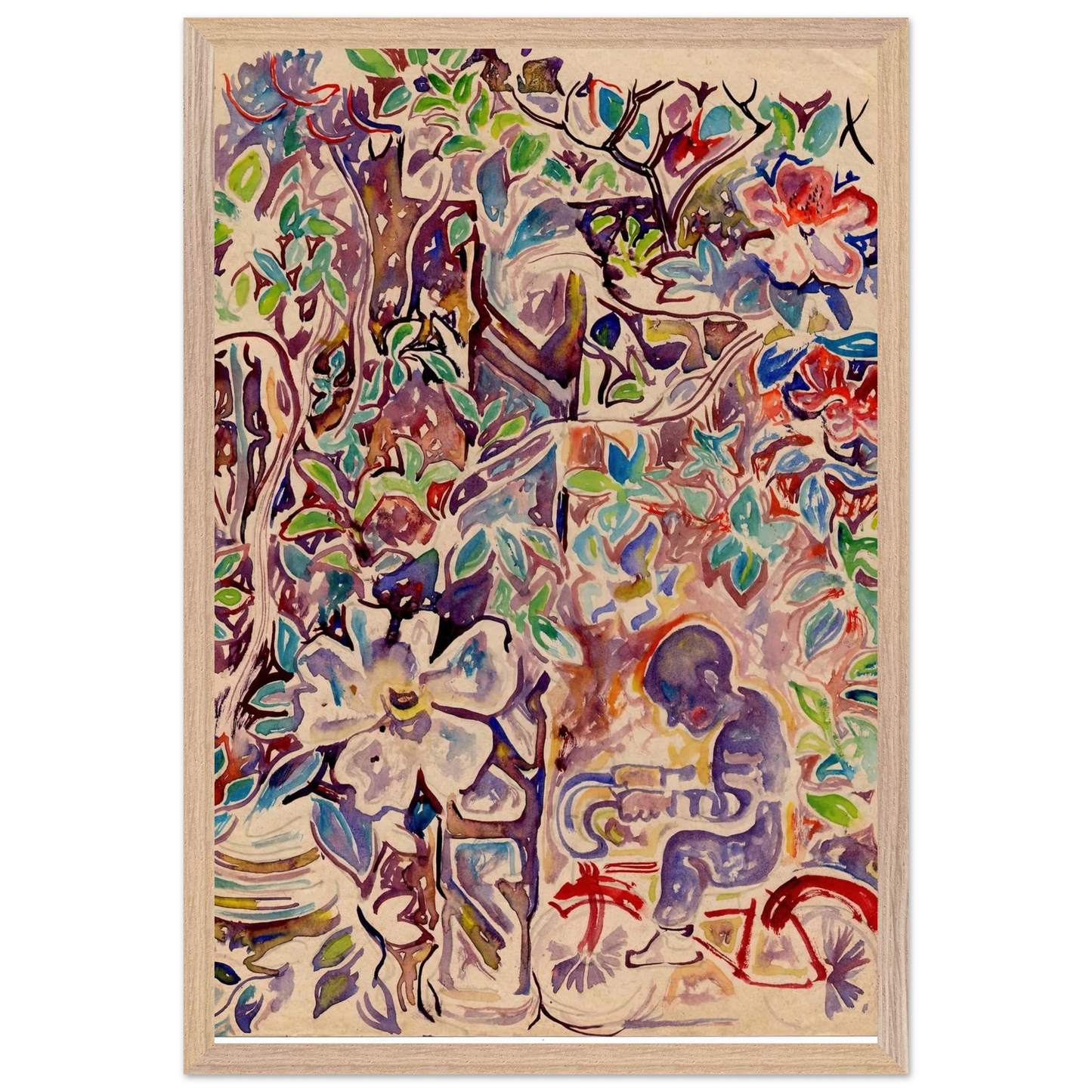 Walter Inglis Anderson - Walter Anderson Wall art - A3 (29.7 x 42  cm) - Premium Wooden Framed Poster With Fine Art Paper-canvas - Wood frame