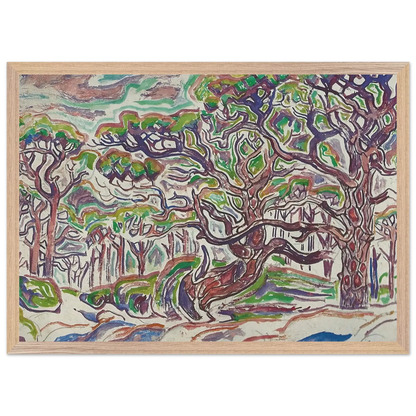 Walter Inglis Anderson - Walter Anderson Wall art - 60x80 cm / 24x32 Inches - Premium Wooden Framed Poster With Fine Art Paper - Black frame