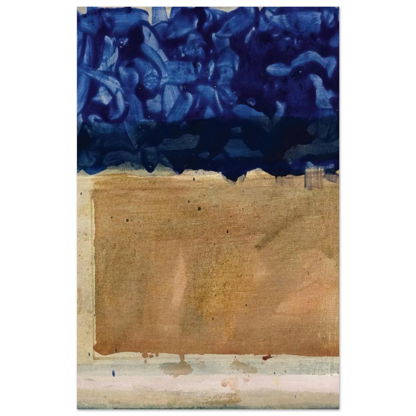Helen Frankenthaler - Shoreline - 1952 Wall art - 40x50 cm / 16x20 inches - Premium Wooden Framed Poster With Fine Art Paper-canvas - White frame