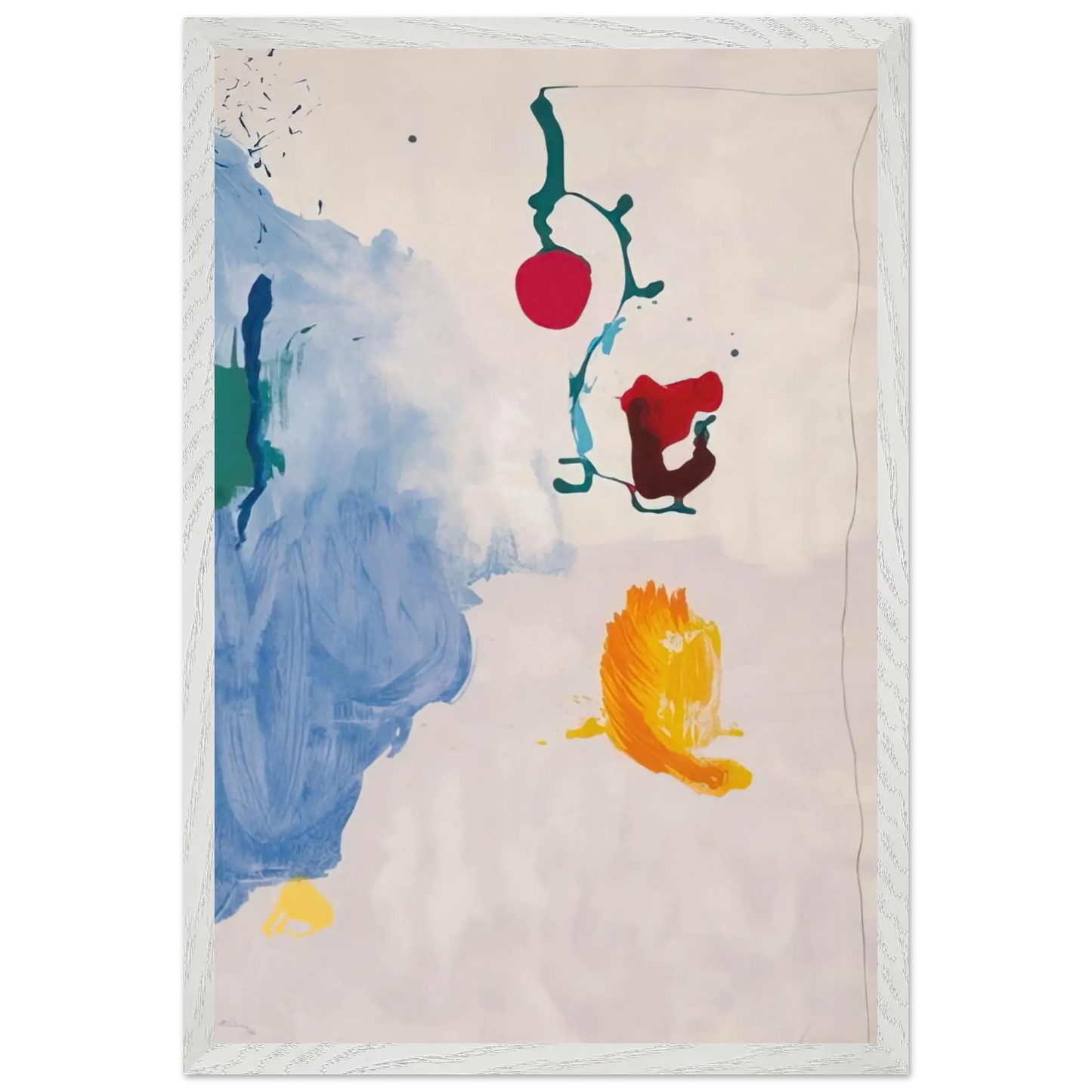 Helen Frankenthaler - Eve - 1995 Wall art - 30x40 cm / 12x16 Inches - Premium Wooden Framed Poster With Fine Art Paper - Wood frame