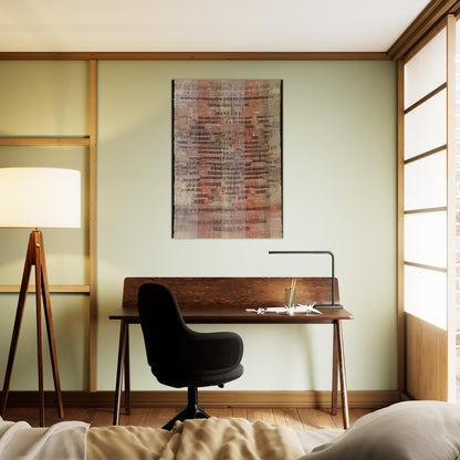 DEVELOPMENT IN ROSE II 1952 - Anni Albers Brushed Aluminum Print - 70x100 cm / 28x40 inches | Anni Albers Aluminum Print | Anni Albers Prints