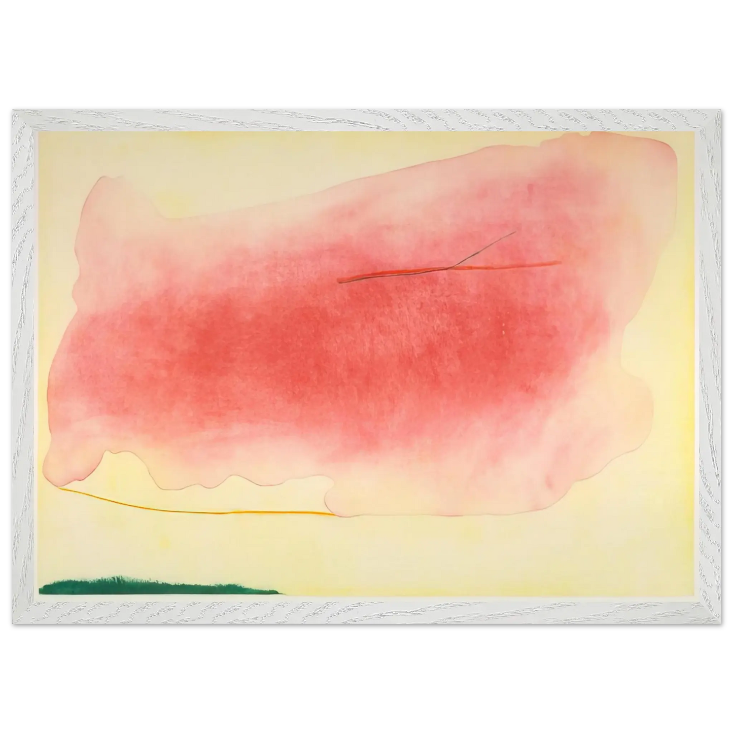 Helen Frankenthaler - Nepenthe - 1972 Wall art - 28x43  cm / XL (11x17 Inches) - Premium Wooden Framed Poster With Fine Art Paper - Wood frame
