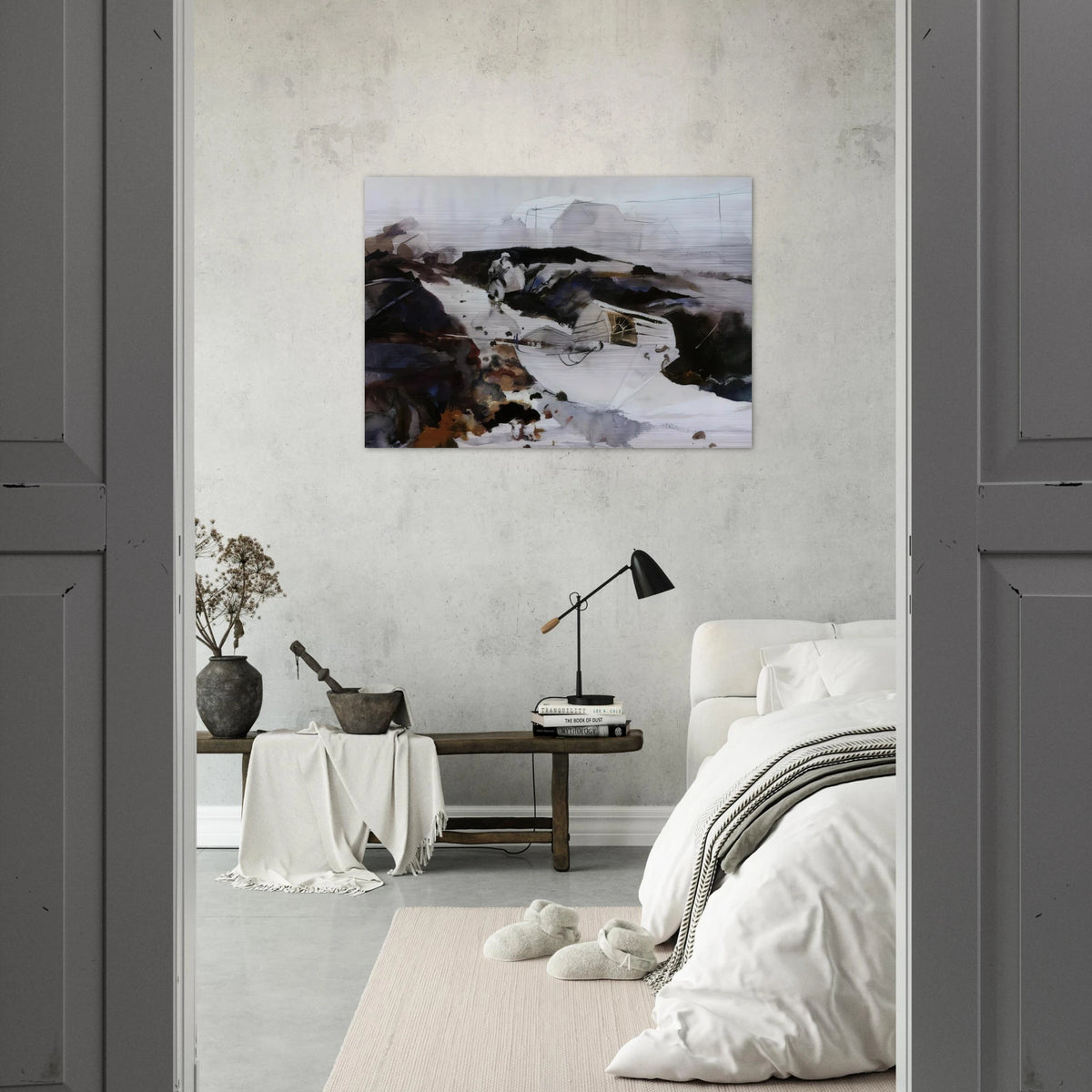 THE WHITE DORY 1941 - Andrew Wyeth Brushed Aluminum Print - 70x100 cm / 28x40 inches | Andrew Wyeth Aluminum Print | Andrew Wyeth Prints