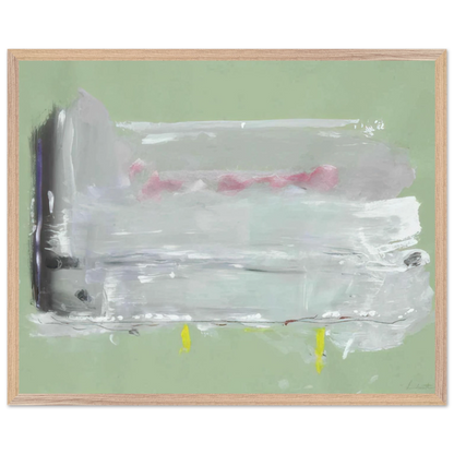 Helen Frankenthaler - Untitled - 1984 Wall art - 13x18 cm / 5x7 inches - Premium Wooden Framed Poster With Fine Art Paper-canvas - Wood frame