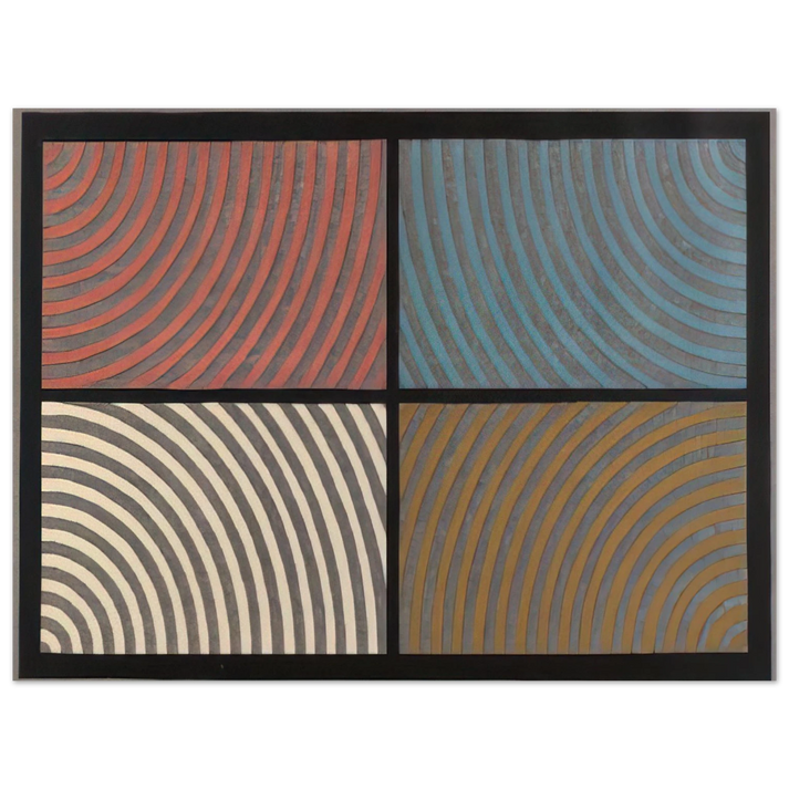 Sol LeWitt - Arcs from Four Corners  75x100 cm / 30x40inches Fine Art Poster