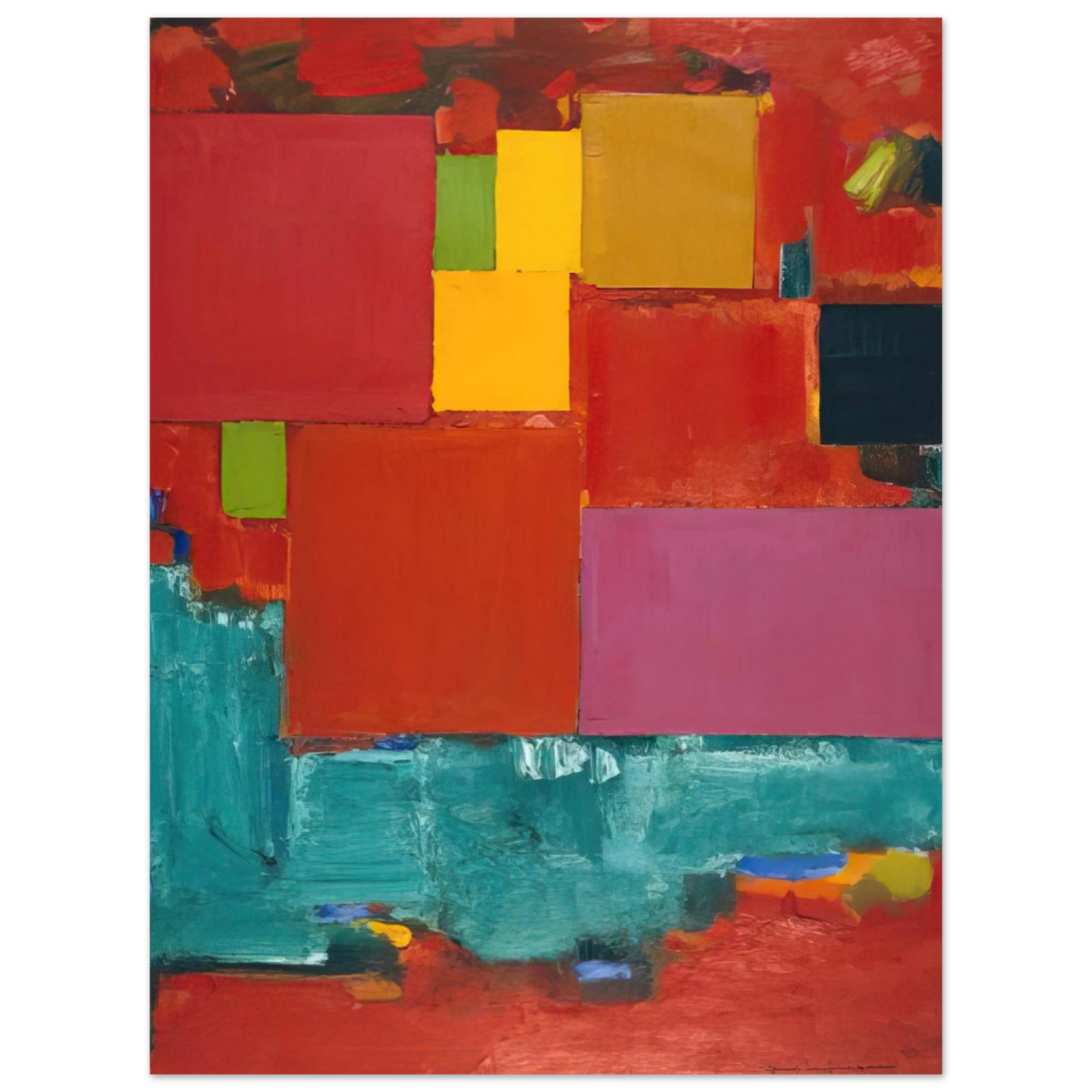 Hans Hofmann - Pompeii  75x100 cm / 30x40inches Fine Art Poster