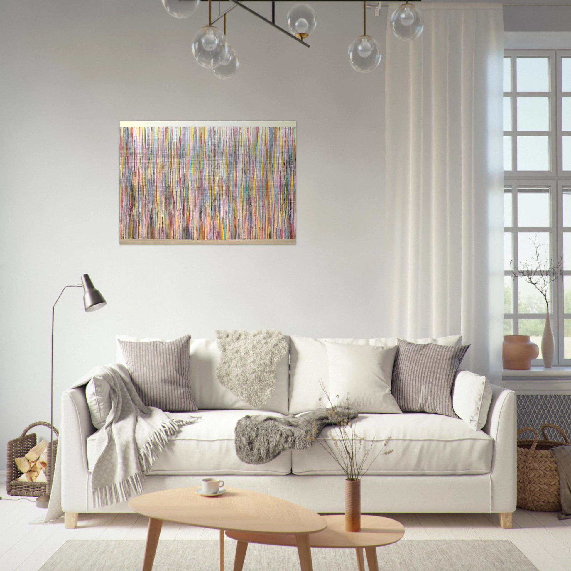 Fox Gate - 1982 - Gene Davis Brushed Aluminum Print - 70x100 cm / 28x40 inches | Gene Davis Aluminum Print | Gene Davis Prints