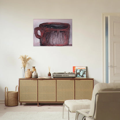 UNTITLED CUP - Philip Guston Brushed Aluminum Print - 70x100 cm / 28x40 inches | Philip Guston Aluminum Print | Philip Guston Prints