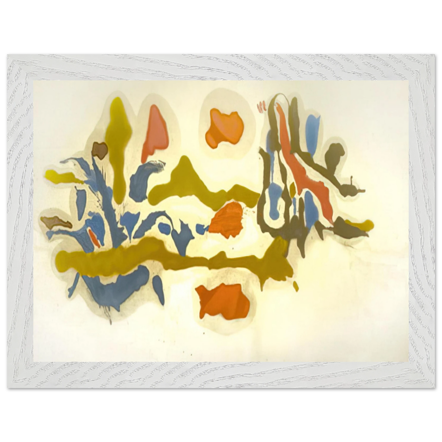 Helen Frankenthaler - Seascape with Dunes - 1962 Wall art - A3 (29.7 x 42  cm) - Fine Art Poster-canvas - -
