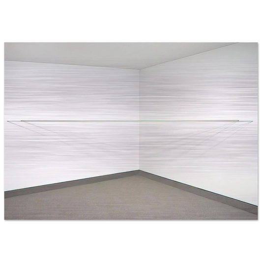 Untitled - 1972 - Fred Sandback Brushed Aluminum Print - 70x100 cm / 28x40 inches | Fred Sandback Aluminum Print | Fred Sandback Prints