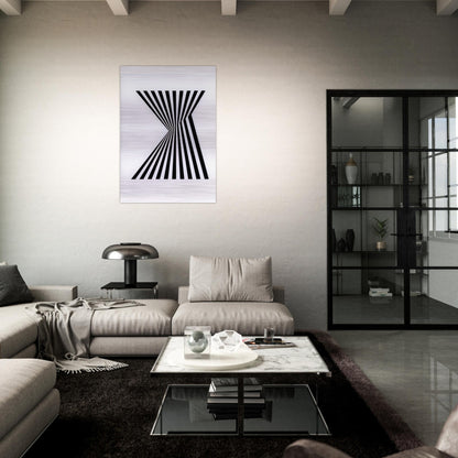 UNTITLED FRAGMENT 1 1965 - Bridget Riley Brushed Aluminum Print - 70x100 cm / 28x40 inches | Bridget Riley Aluminum Print | Bridget Riley Prints