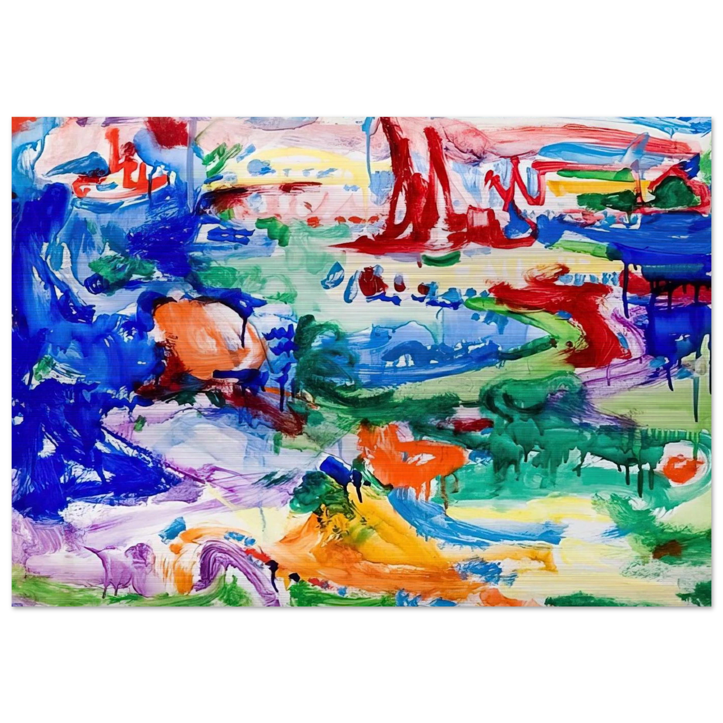 Landscape - Hans Hofmann Brushed Aluminum Print - 70x100 cm / 28x40 inches | Hans Hofmann Aluminum Print | Hans Hofmann Prints
