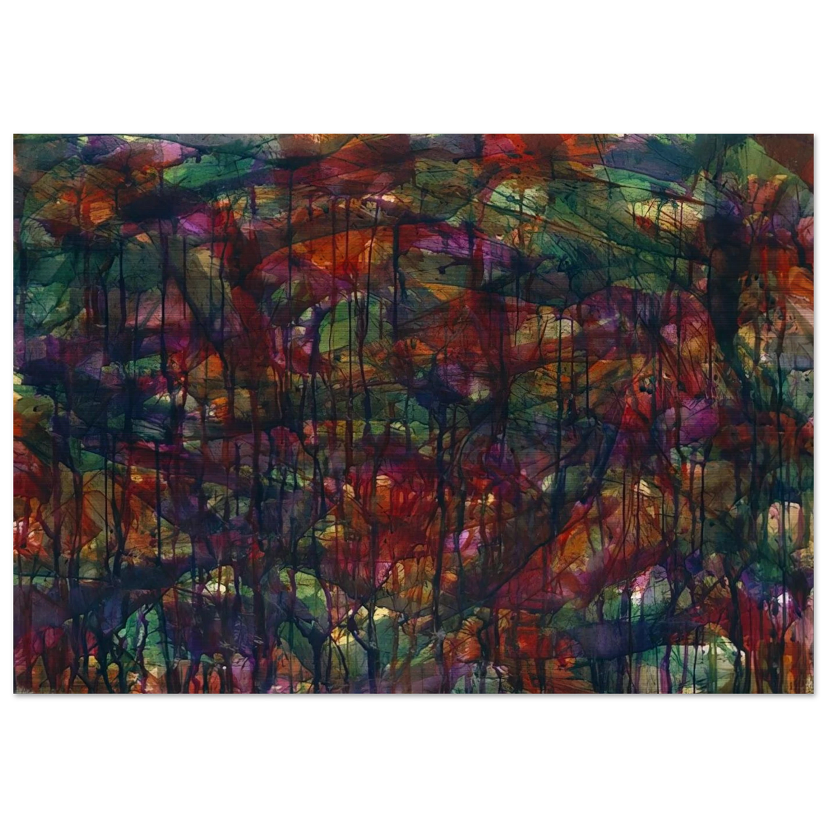 Untitled - 1957 - Norman Bluhm Brushed Aluminum Print - 70x100 cm / 28x40 inches | Norman Bluhm Aluminum Print | Norman Bluhm Prints