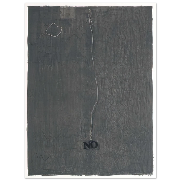 Jasper Johns - NO 1969  75x100 cm / 30x40inches Fine Art Poster