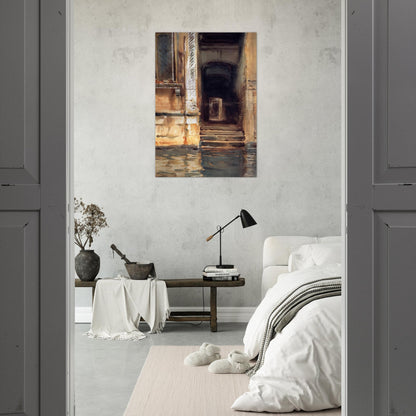 Venetian Doorway - John Singer Sargent Brushed Aluminum Print - 70x100 cm / 28x40 inches | John Singer Sargent Aluminum Print | John Singer Sargent Prints