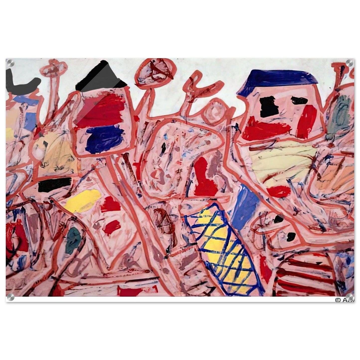 SUCCESSFUL CAMPAIGN - Jean Dubuffet Acrylic Print - 70x100 cm / 28x40″ inches