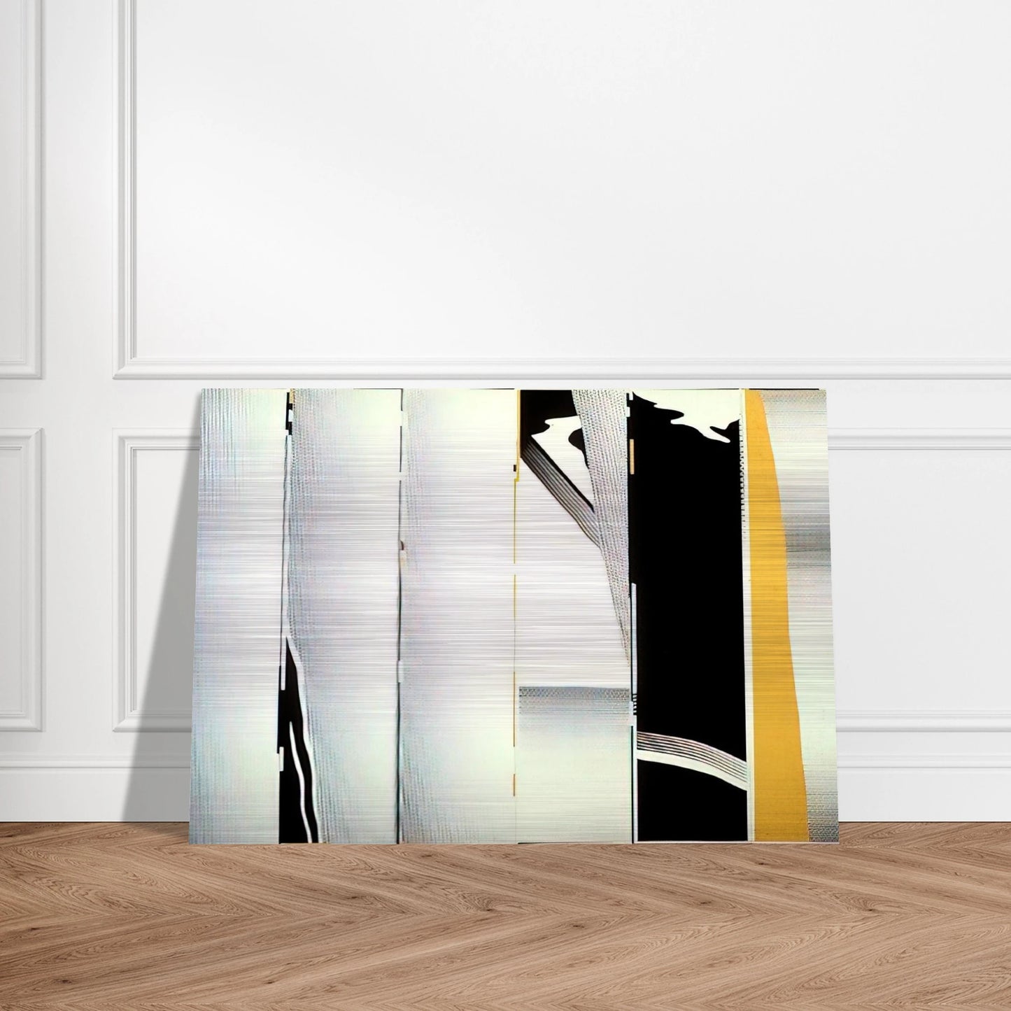 MIRROR SIX PANELS 1 1970 - Roy Lichtenstein Brushed Aluminum Print - 70x100 cm / 28x40 inches | Roy Lichtenstein Aluminum Print | Roy Lichtenstein Prints