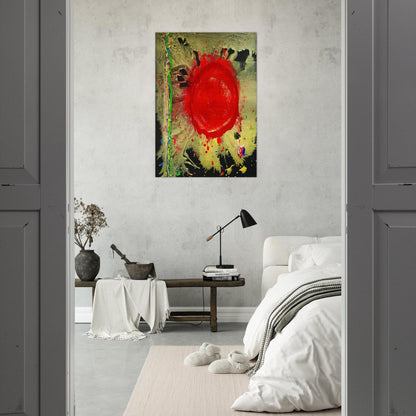 Warrior Universe - 2010 - John Hoyland Brushed Aluminum Print - 70x100 cm / 28x40 inches | John Hoyland Aluminum Print | John Hoyland Prints