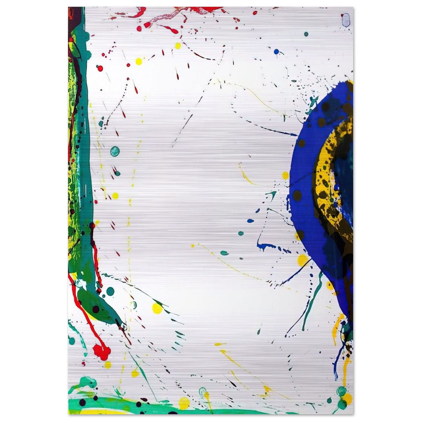 Untitled  SF-315  - Sam Francis Brushed Aluminum Print - 70x100 cm / 28x40 inches | Sam Francis Aluminum Print | Sam Francis Prints
