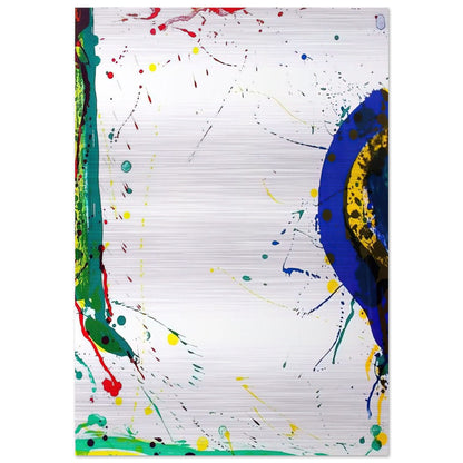Untitled  SF-315  - Sam Francis Brushed Aluminum Print - 70x100 cm / 28x40 inches | Sam Francis Aluminum Print | Sam Francis Prints