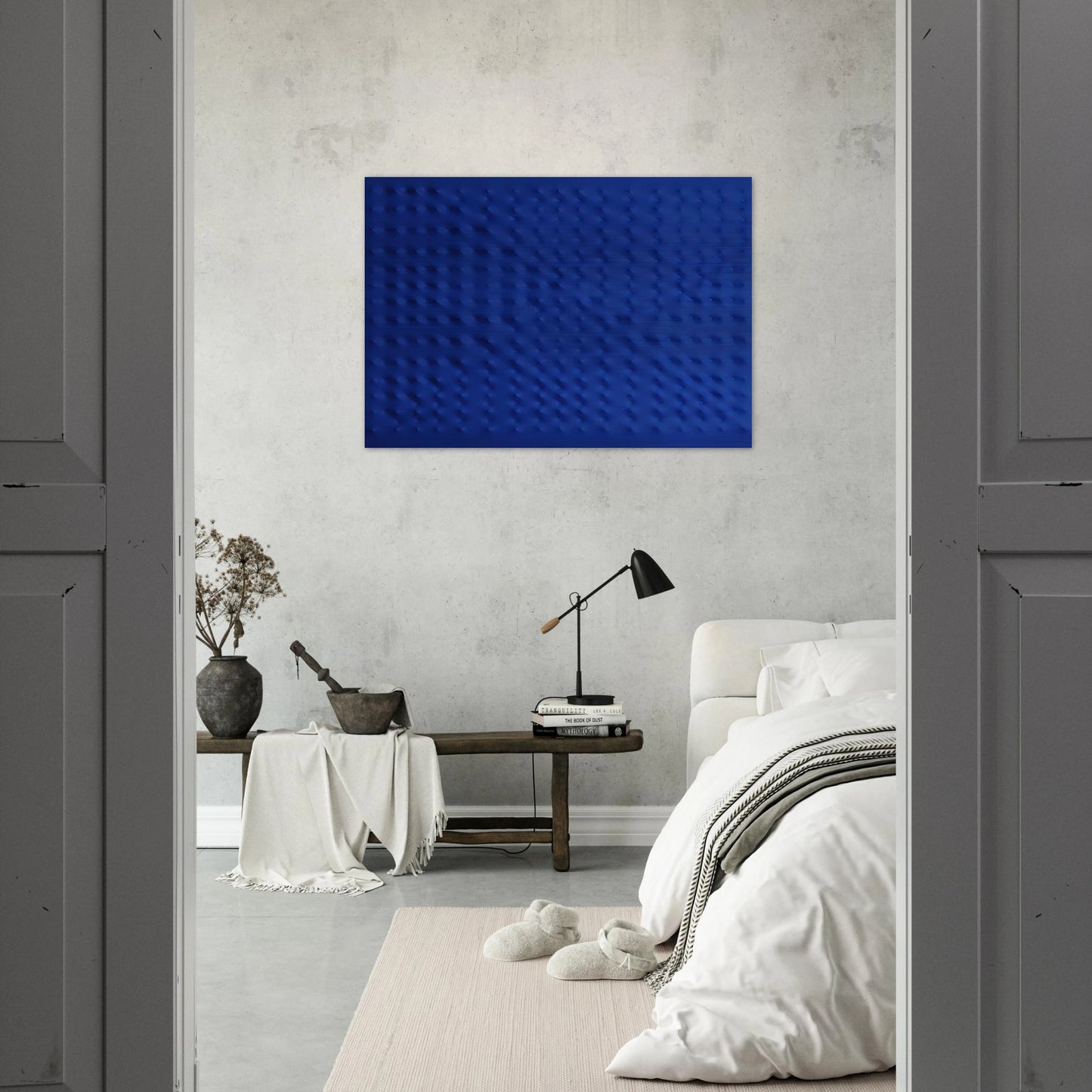 Untitled - 2009 - Enrico Castellani Brushed Aluminum Print - 70x100 cm / 28x40 inches | Enrico Castellani Aluminum Print | Enrico Castellani Prints