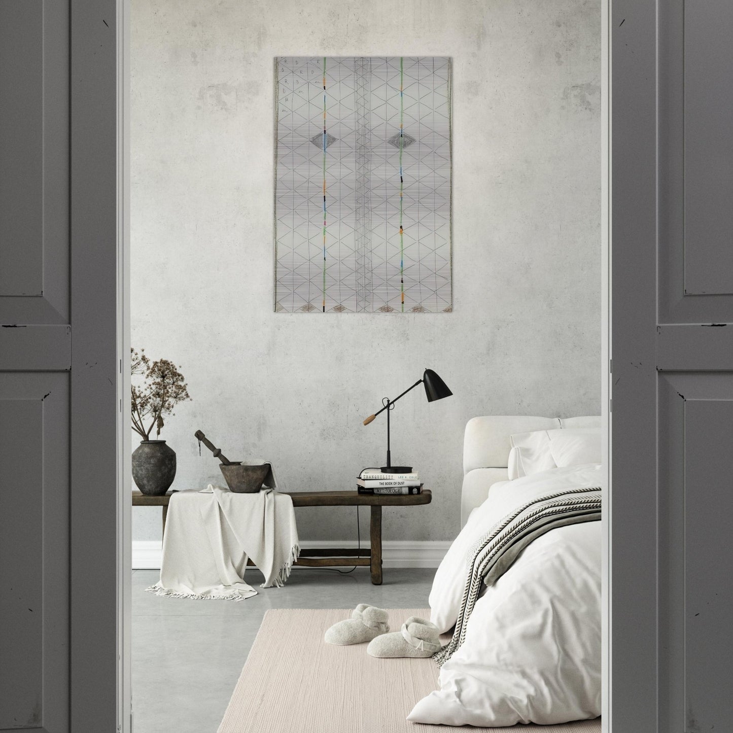 Untitled 1 - 1984 - Bruno Munari Brushed Aluminum Print - 70x100 cm / 28x40 inches | Bruno Munari Aluminum Print | Bruno Munari Prints