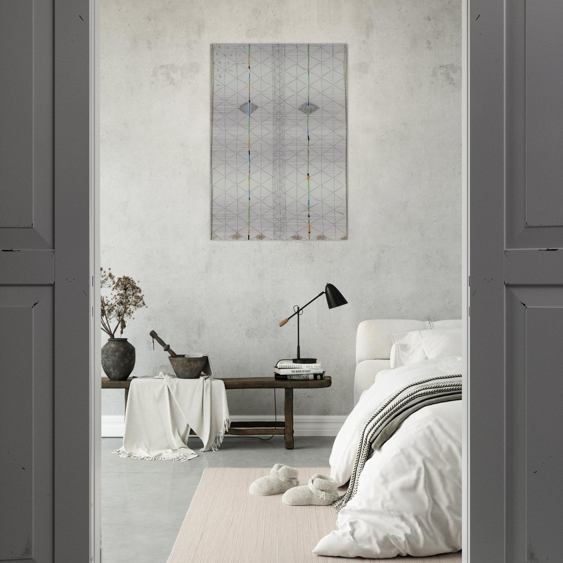 Untitled 1 - 1984 - Bruno Munari Brushed Aluminum Print - 70x100 cm / 28x40 inches | Bruno Munari Aluminum Print | Bruno Munari Prints