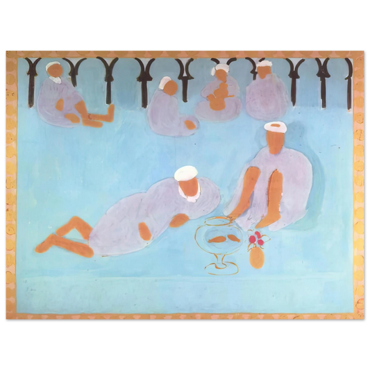 Henri Matisse - MOROCCAN CAF 1913  75x100 cm / 30x40inches Fine Art Poster