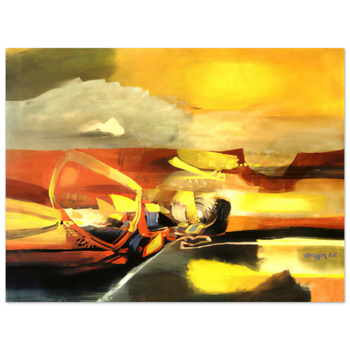 Alejandro Obregon - AGUA C LIDA 1962  75x100 cm / 30x40inches Fine Art Poster