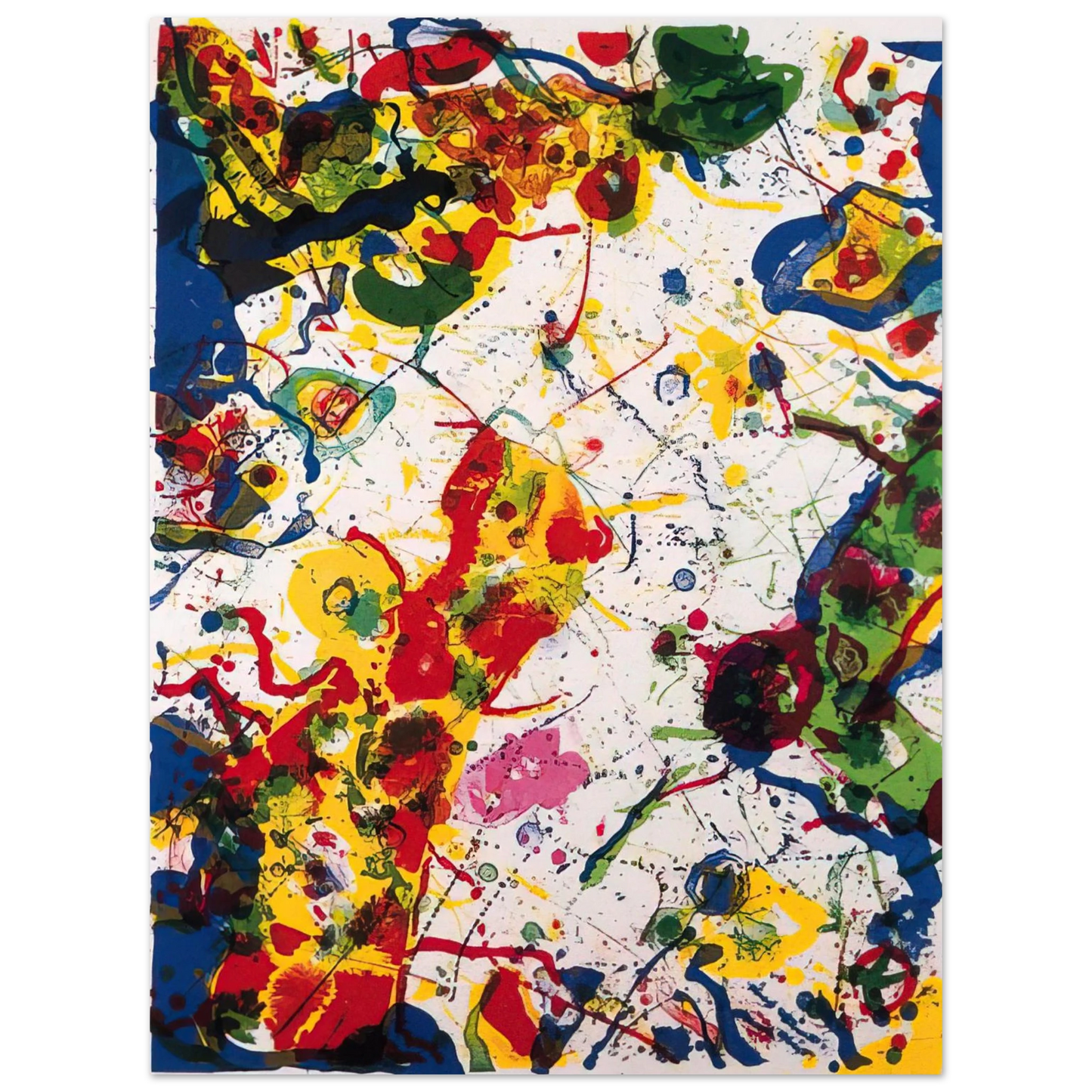 Sam Francis - Untitled  SF-297  L L274   75x100 cm / 30x40inches Fine Art Poster