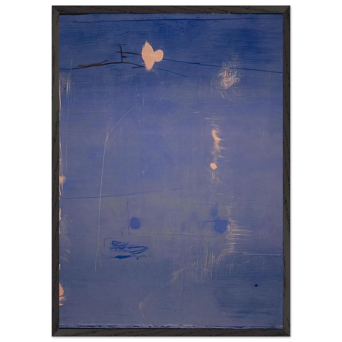 Helen Frankenthaler - Cameo - 1980 Wall art - 70x100 cm / 28x40 inches - Premium Wooden Framed Poster With Fine Art Paper-canvas - Wood frame